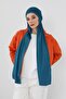 Combed Cotton Boneli Ready-Made Combed Cotton Hooded Shawl Two-Piece Set, Ps-57, Petrol - 7