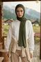 Combed Cotton Boneli Ready-Made Combed Cotton Hooded Shawl Two-Piece Set, Ps-57, Khaki - 3