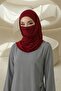 Neck-Covering Veil Featuring Combed Cotton Boned Shawl, Ps-58