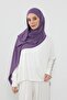Neck-Covering Veil Feature Combed Cotton Boned Shawl, Ps-58, Purple 2 - 7