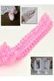 DECORATION MATERIAL RUFFLE PLEATED LACE STRIP RIBBON PINK 1MT - 3