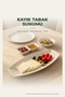 White Porcelain 16-Piece Breakfast Set for 6 People Breakfast Presentation Set - 6