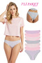 18001-3 Women's 7-Piece Pinks Bikini Panties Pack V7