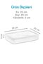 4 Piece Deep Freezer Storage Container Set 2,3 Lt Transparent - Refrigerator Organizer -Dipfreeze - 7
