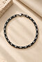 Men's Steel Black Color King Model Thin 4 mm Steel Bracelet