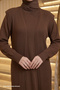 Vest and Bitter Brown Knitwear Set - 2