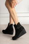 Kcl-Dl01 Belt Detail Wedge Heel Boots - 4