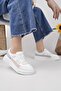 Comfo 100 White Pink Genuine Soft Leather Women's Sneakers - 5
