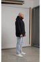 Black Kangaroo Model Oversize Mold Men's Sweatshirt - 2
