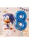 Sonic the Hedgehog Balloon 8Th Birthday Set Sonic the Hedgehog Boom Concept Balloon and Navy Blue Number Balloon