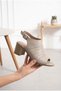 Genuine Leather Heeled Sandals - 3