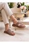 Dvm 210 Mink Suede Buckle Women's Slippers