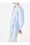 Long Sleeve Double-Breasted Shirt with Side Tie Detail - 5