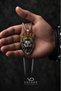 Stainless Steel Crystal Stone Detailed Symbol of Strength and Leadership Crowned Lion Pendant