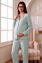 Elisa Soft Elegance Soft Buttoned Adjustable Waist Maternity Pajama Set