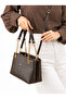 Women's Coffee Color Hand and Shoulder Bag-Bd2181Bd