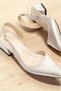 Prexi Low Heeled Skin Satin Comfortable Shoes