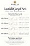 Cotton Ranforce Li̇la King Size Elastic Bed Sheet Set (180X200) 2 Pillowcases - 2