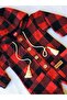 1/3 Year Old Baby Clothing Models Lumberjack Plaid Front Buttoned Hooded Baby Suit Jumpsuit - 4