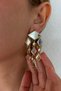 Steel Crystal Waterfall Earrings - 2