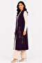 Women's Middle-Aged Patterned Comfortable Fit Flounced Combed Cotton Mother Long Vest 4320 - 4