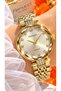 Brand Yellow Dial, Chain Steel Cord Yellow Color Women Wristwatch Bracelet - 3