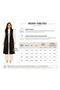 Women's Middle-Aged Patterned Comfortable Fit Flounced Combed Cotton Mother Long Vest 4320 - 6