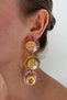 Zr Stone Resin Earrings - 2