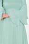 Fluffy Sleeves Dress 40460 - 4