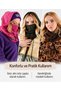 Women's Polar Fleece Dark Gray Helmet Overhead Face Mask Balaclava Hat Scarf Neck Gaiter Ski Snowboard - 3
