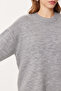 Soft Textured Oversize Knitwear Sweater Gray Lpf0063 - 4