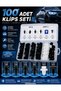 6 Size 100Pcs Auto Fastener Clips Bumper Door Trim Retainer Fastener Set