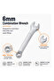 MASTER TOOL 6mm Combination Spanner – Chrome Vanadium Steel Wrench, Open-End & Ring-End Hand Tool