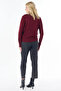 Turtleneck Basic Knitwear Sweater Dark Burgundy - 5