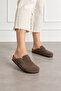 Eliza Women's Brown Comfortable Cork Sole Casual Sabo Daily Boston Slippers - 6
