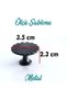Black Button Matte - Handle Furniture, Kitchen Cabinet, Drawer, Door Handle and Metal Handle - 6