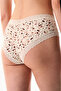 Cream Pink Comfortable Cotton Cheeky Floral Hipster Panties - 2