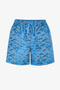 Men's Belted Deep Zebra Camouflage Patterned Swim Shorts - 4