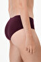 Traceless Burgundy 24 Hour Cotton Hipster Panties - 2