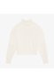 Logo Pullover Kadın Beyaz Triko - 4
