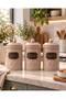 Tea Coffee Sugar Jar Set of 3 1.7 Lt