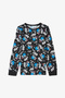 Black Boy's Sonic Long Sleeve Cotton Pajama Set - 2