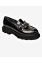 72192 Zn Urban Leather Comfort Casual Oxford Women's Shoes Black-Pattern - 2