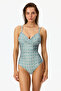 Beatriz Burgu Gathered Ethnic Patterned Swimsuit - 5