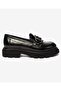 72192 Zn Urban Leather Comfort Casual Oxford Women's Shoes Black-Pattern