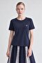 Round Neck Basic T-Shirt Dark Blue - 2