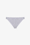 Point Stylish Polka Dot Patterned Textured Mid-Waist Bikini Bottom - 5