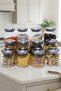 Set of 12 Metal Jars with Lids -Labeled-Spice Container, Food Container, Grain Container - 500 Ml, 750 Ml, 1300 ml Gift Set - 4