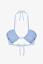 Blue Reverse V-Neck Bikini Top - 6