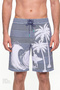 Men's Navy Blue Surf Revival Striped Shorts